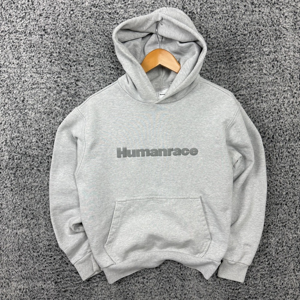 Adidas Humanrace Hoodie Adult Medium Gray Sweatshirt Logo Pharrell Williams M